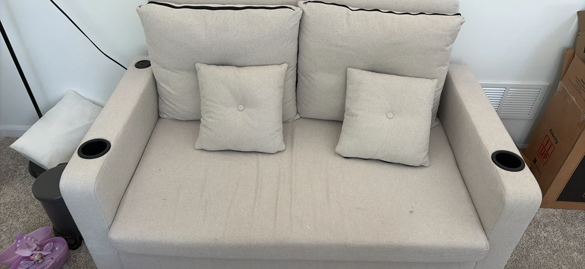 3-in-1 Convertible Sofa Bed Loveseat - photo 3