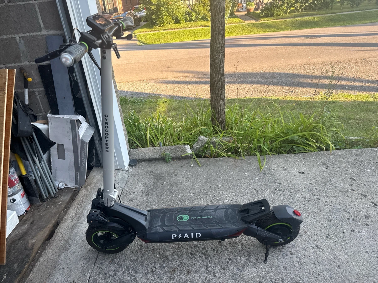 Plaid Electric Scooter