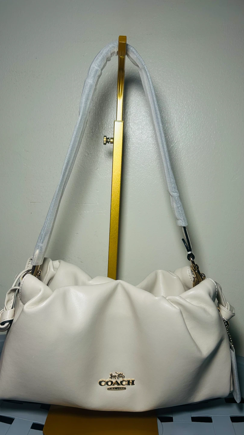 Coach White Faye Leather Shoulder Bag