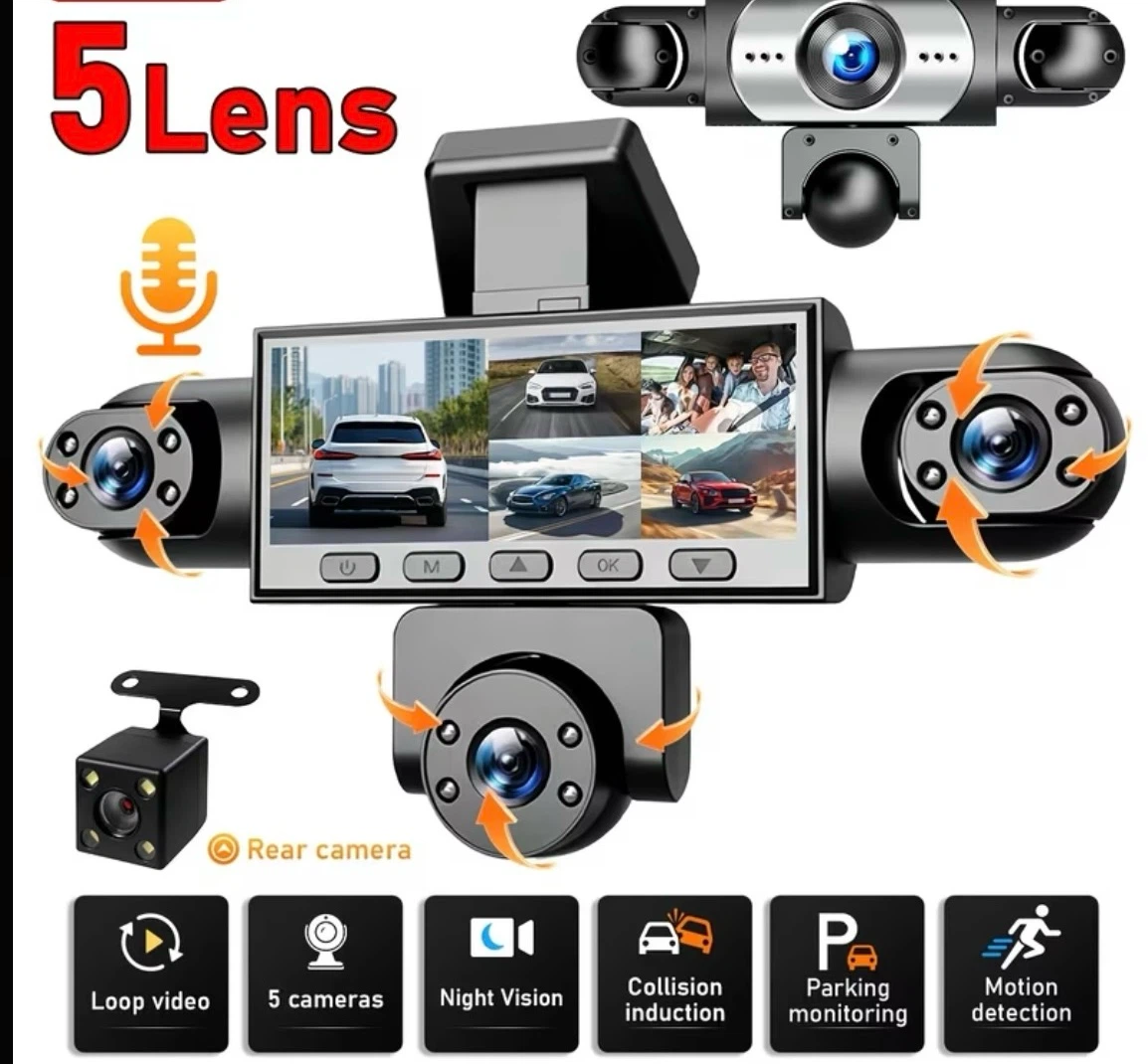 5 Channel Dash Cam