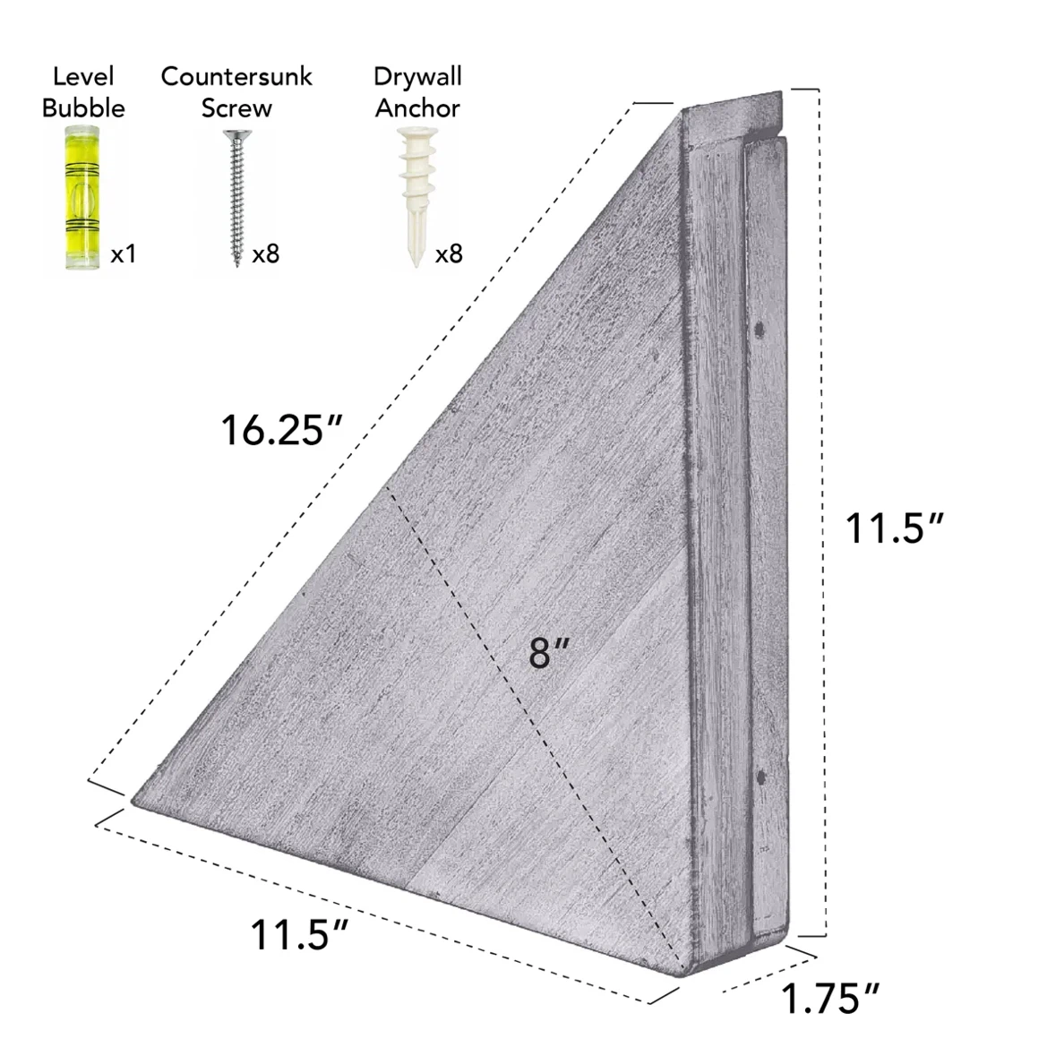 Floating Corner Shelves (Set of 2) - photo 3