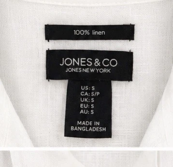 JONES & CO White Linen Utility Jacket
