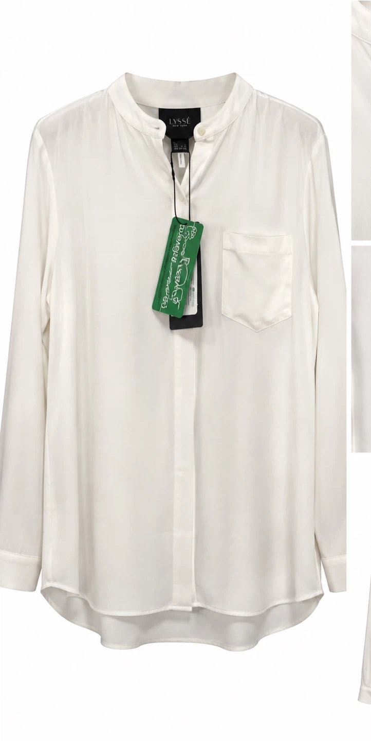 Lyssé New York White Blouse with Pocket - photo 2