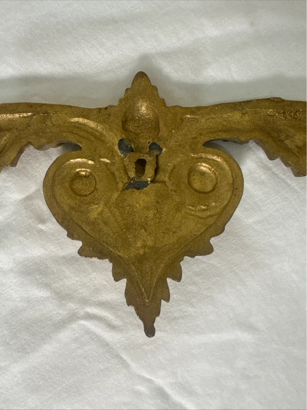 Vintage Gold Tone Ornate Decorative Applique - photo 5