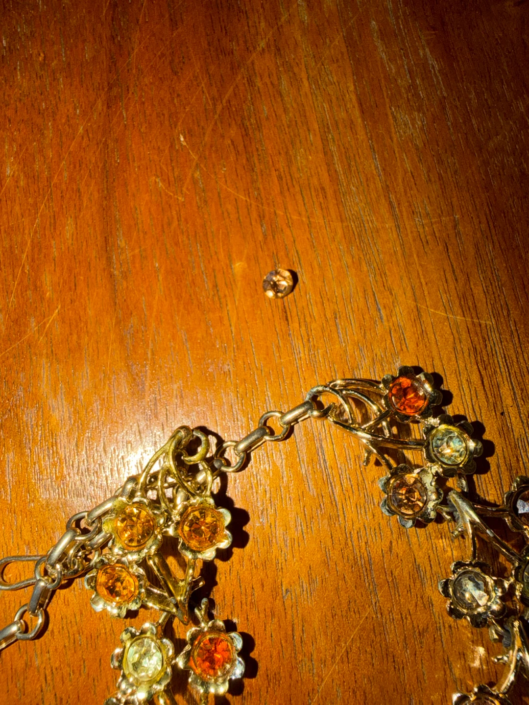 Rhinestone Flower Necklace - photo 2