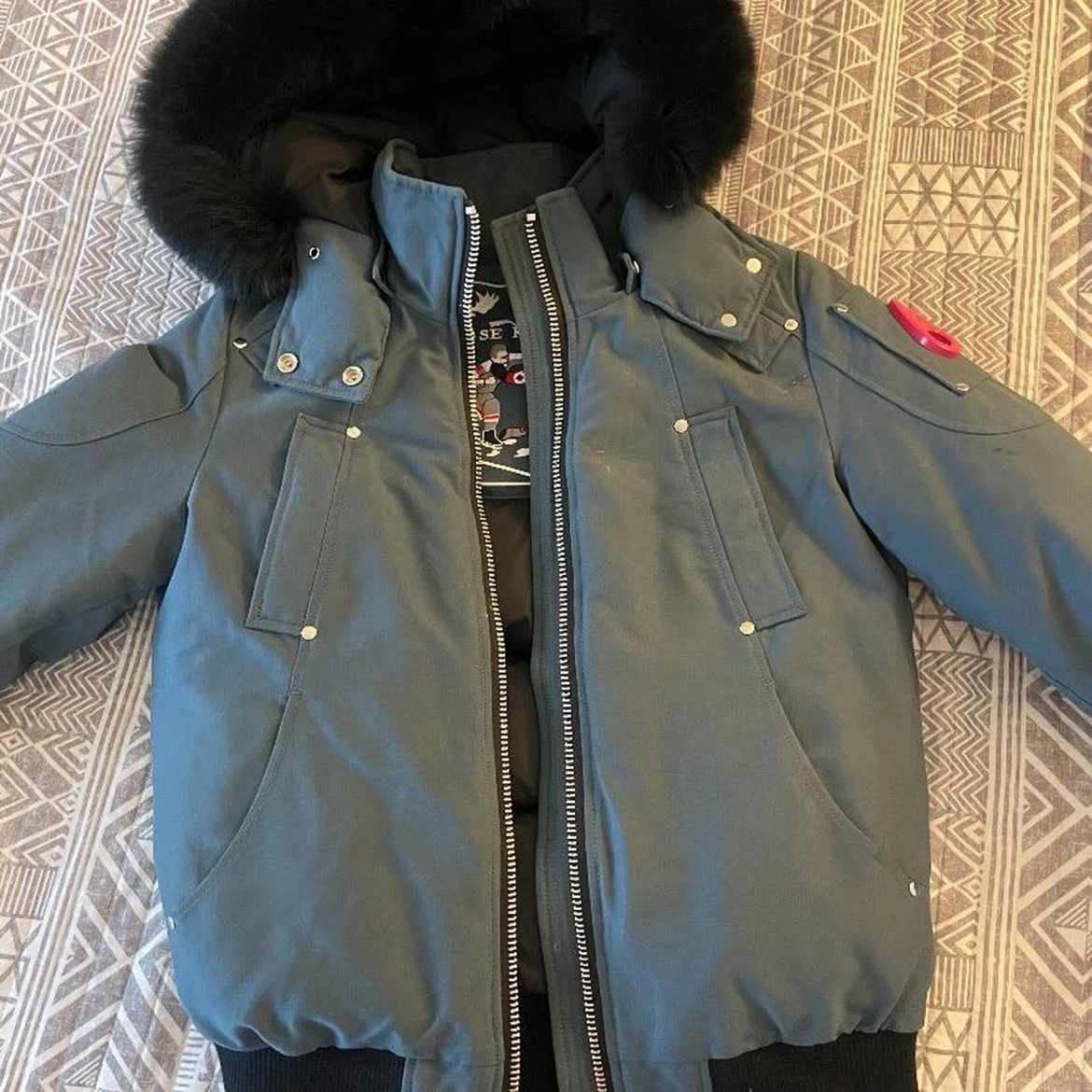 Moose Knuckles Down Filled Bomber Jacket - photo 2