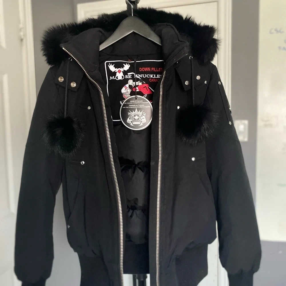 Moose Knuckles Down Filled Bomber Jacket