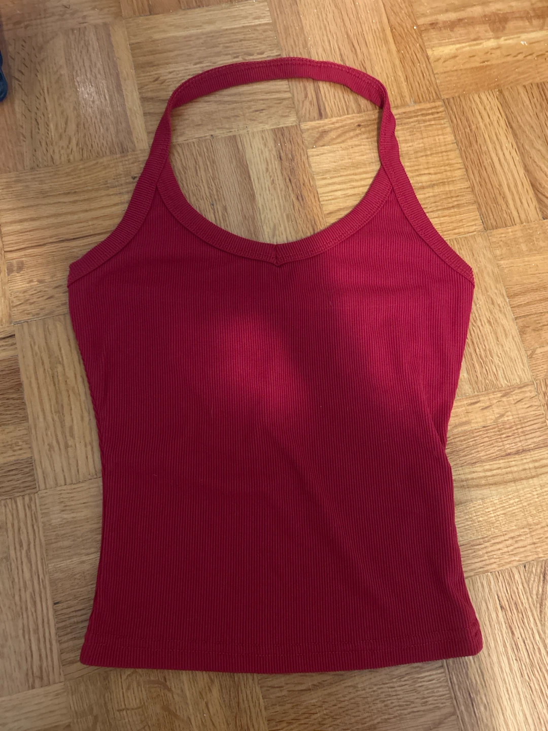 Red Halter Tank Top