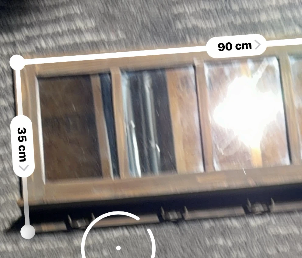 Wooden Mirror with Hooks - 90 cm - photo 3
