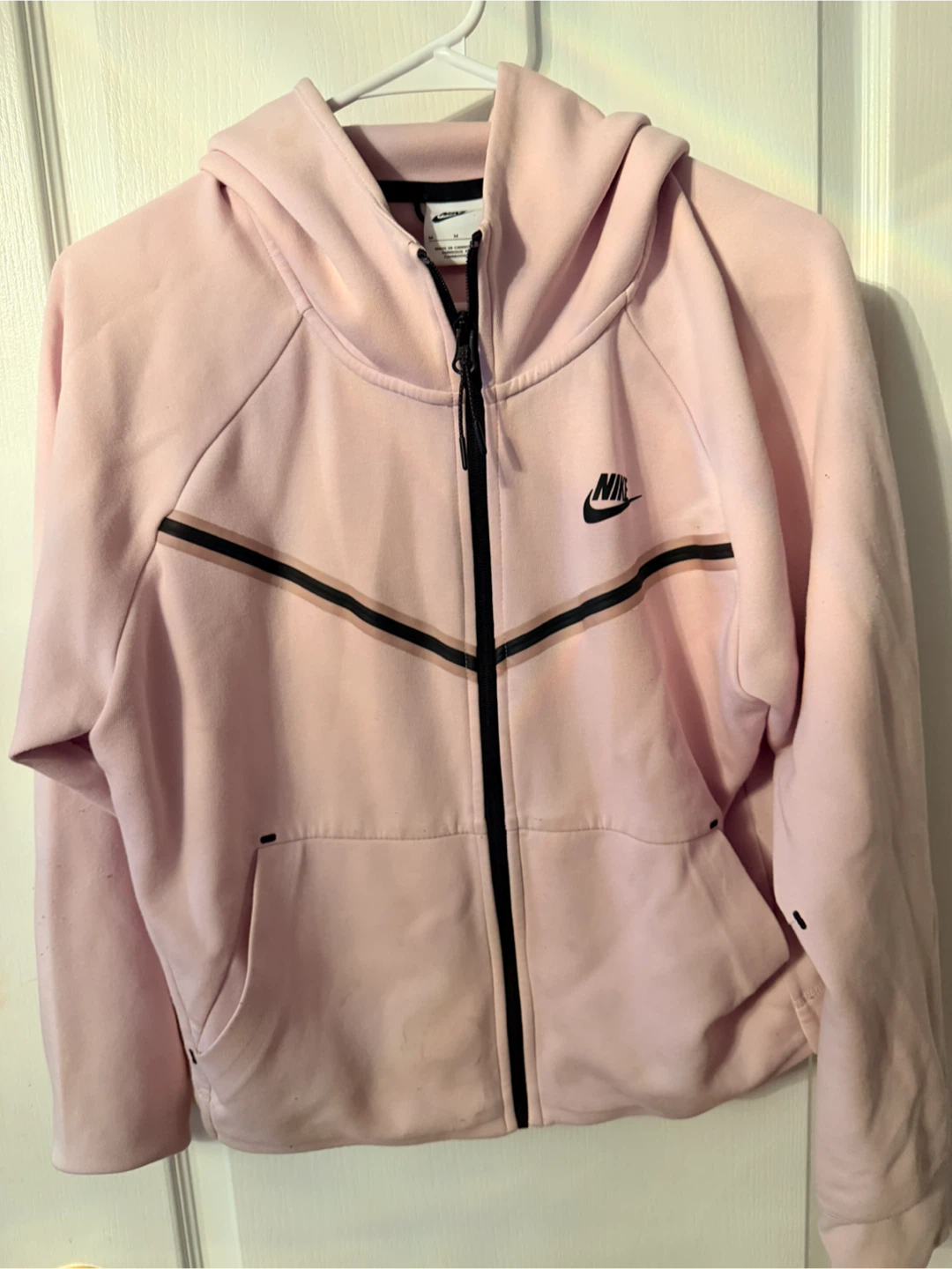 Nike Pink Tech Fleece Full Zip Hoodie Size M - photo 2