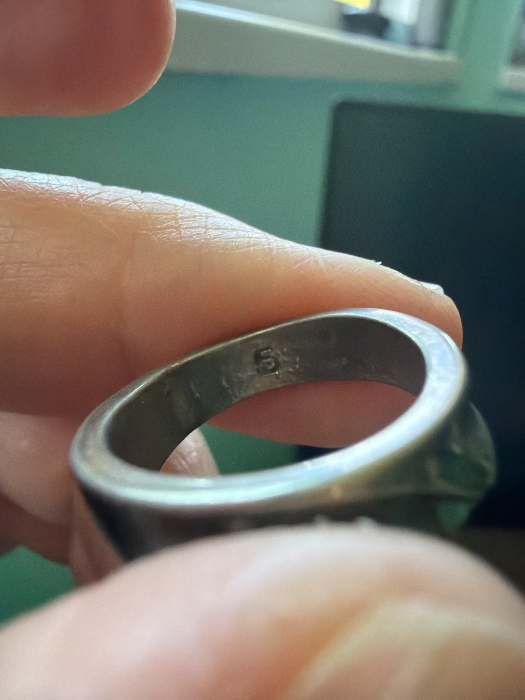 Sterling Silver Ring with Abalone Inlay - photo 2