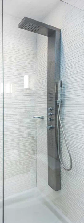 Modern Shower Panel System with Rainfall Head
