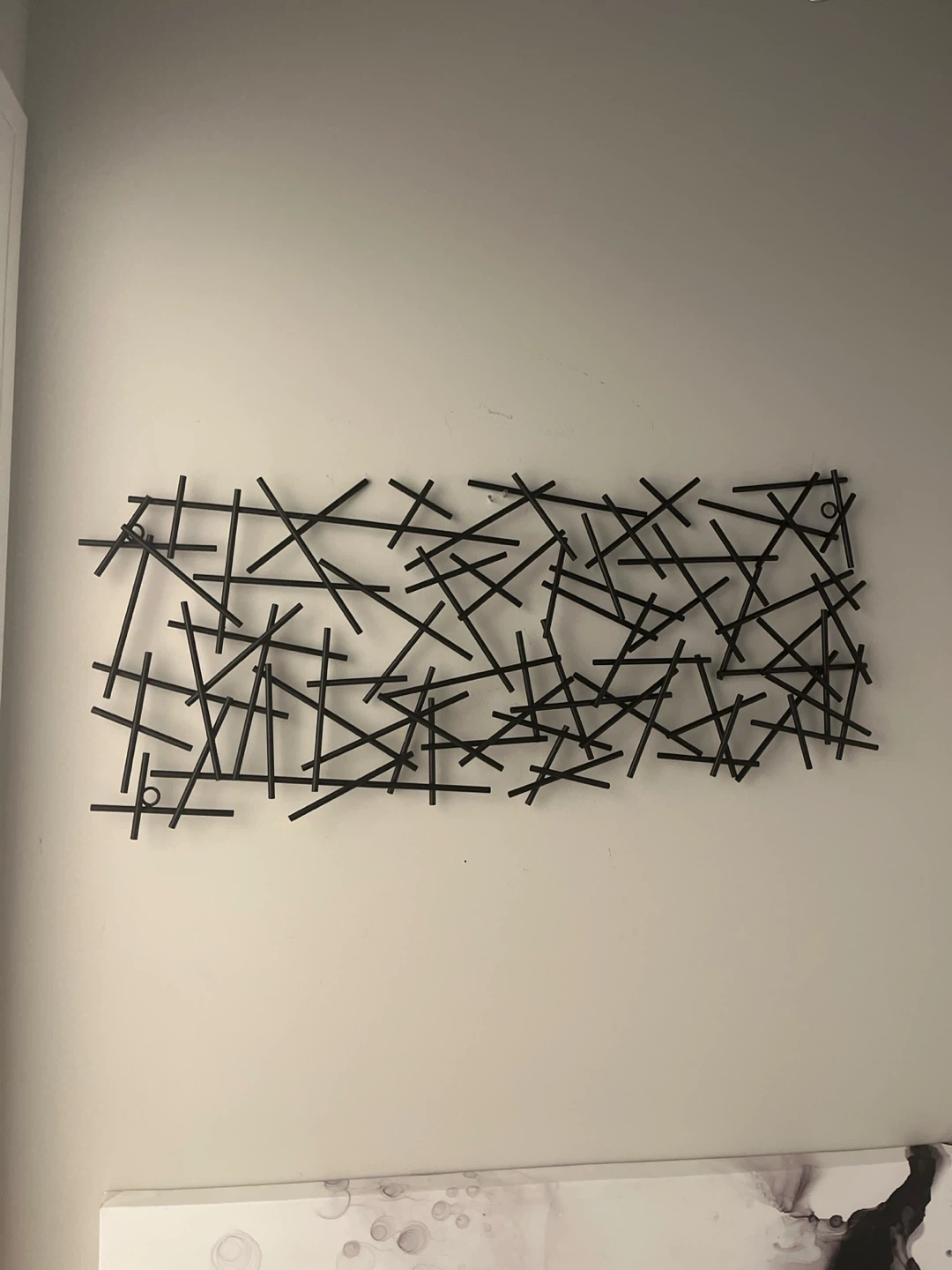 Abstract Black Metal Wall Art 2 1/2 ft. - photo 2