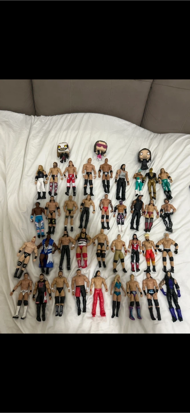 Collection of WWE Wrestling Action Figures