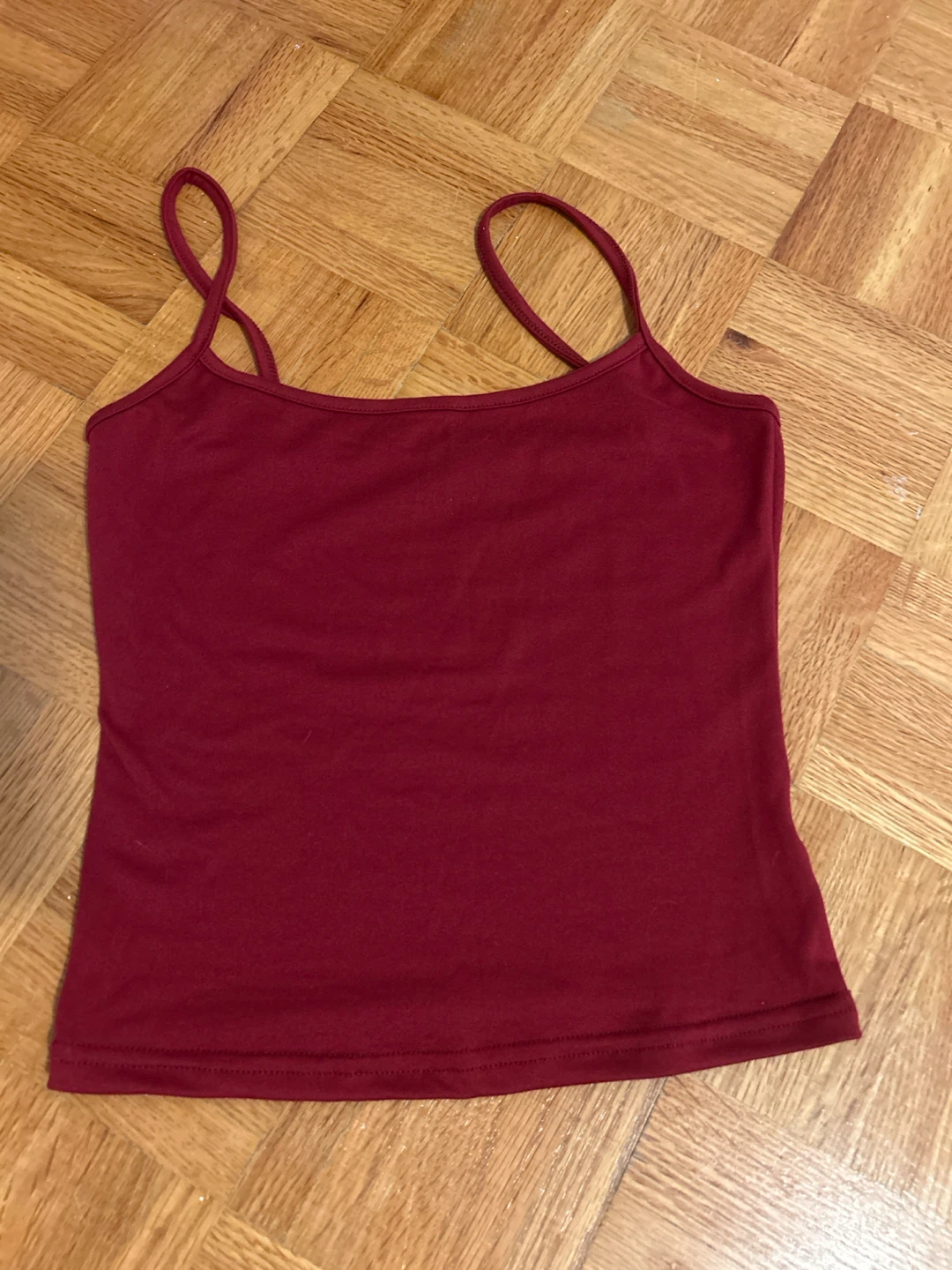 Maroon Spaghetti Strap Tank Top