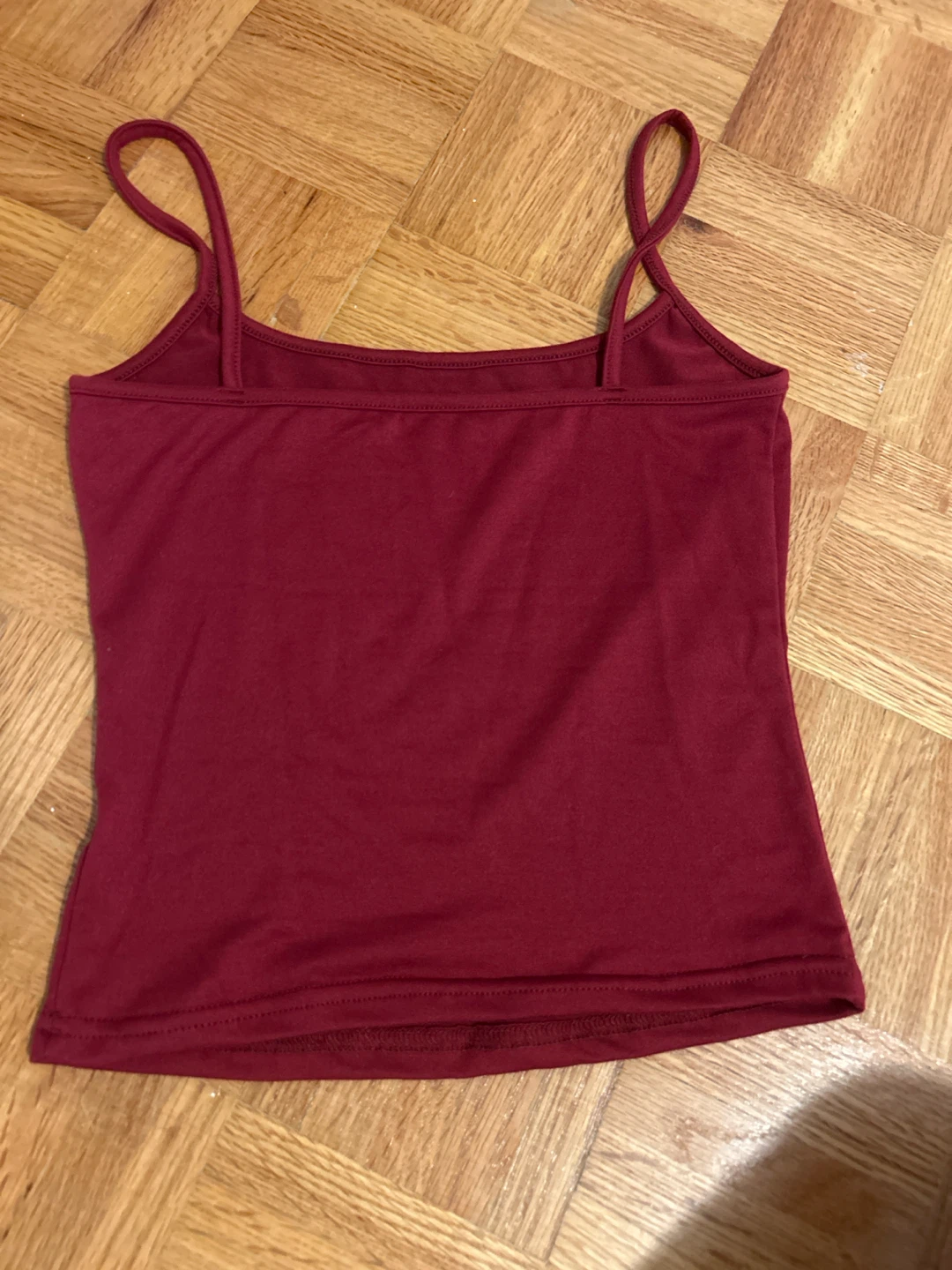 Maroon Spaghetti Strap Tank Top - photo 2