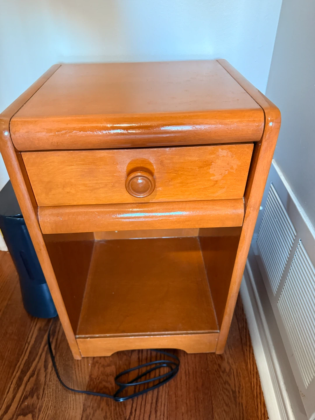 Wooden Side Table with Drawer