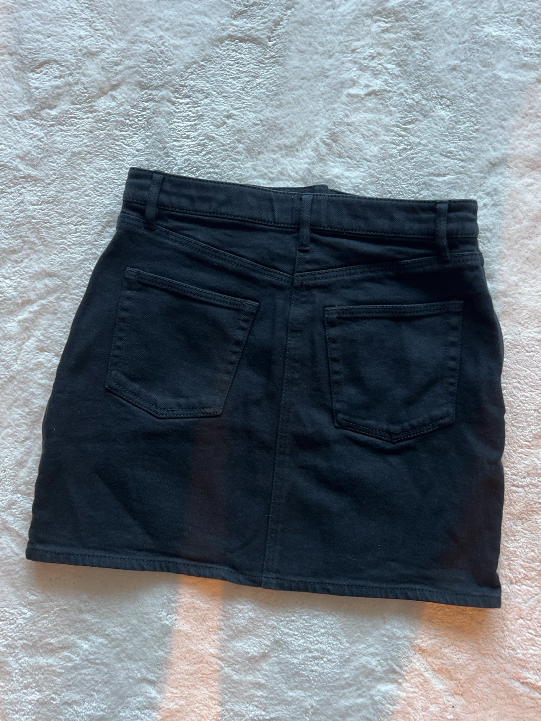 Wilfred Free Black Denim Mini Skirt - Size 2 - photo 3