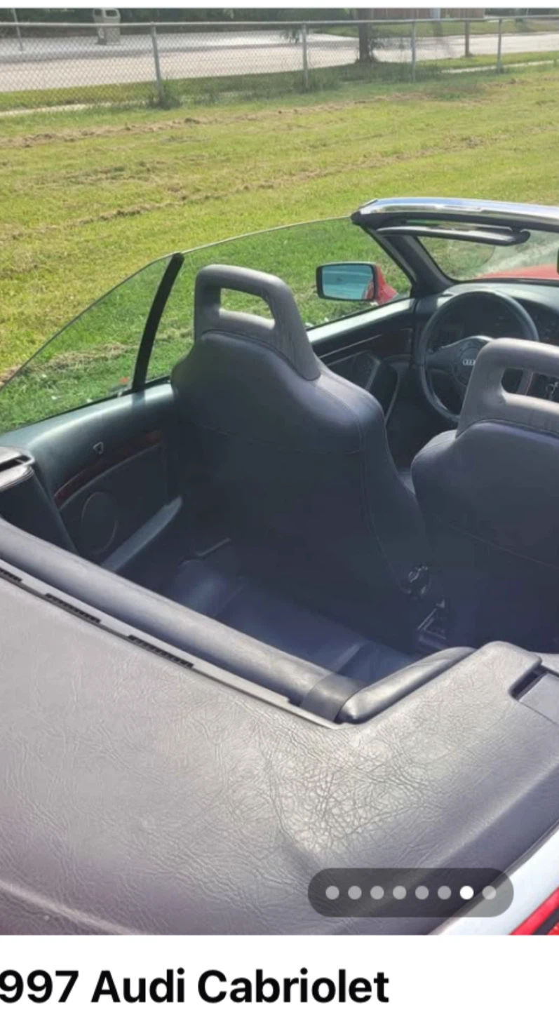 1997 Red Audi Cabriolet Convertible