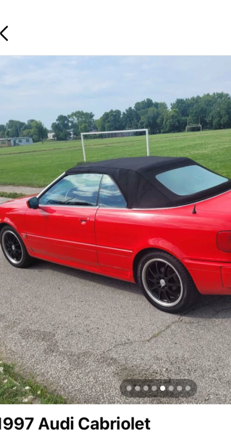 1997 Red Audi Cabriolet Convertible - photo 2