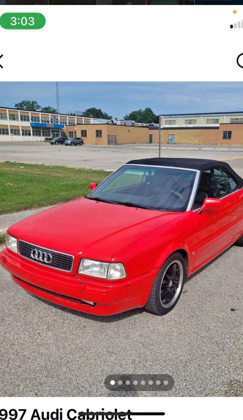 1997 Red Audi Cabriolet Convertible - photo 4