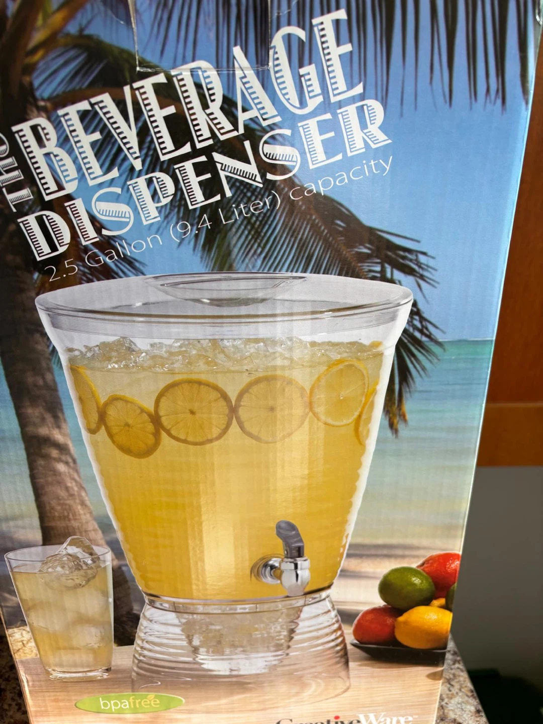 CreativeWare 2.5 Gallon Beverage Dispenser