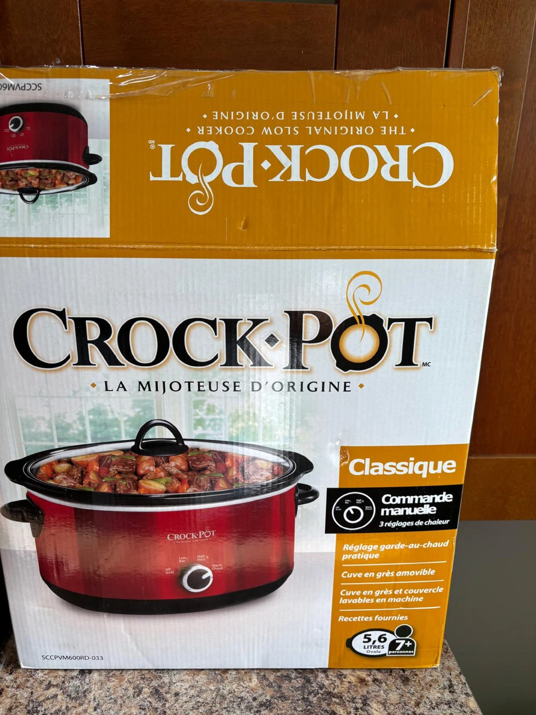 Crock-Pot 5.6L Manual Slow Cooker