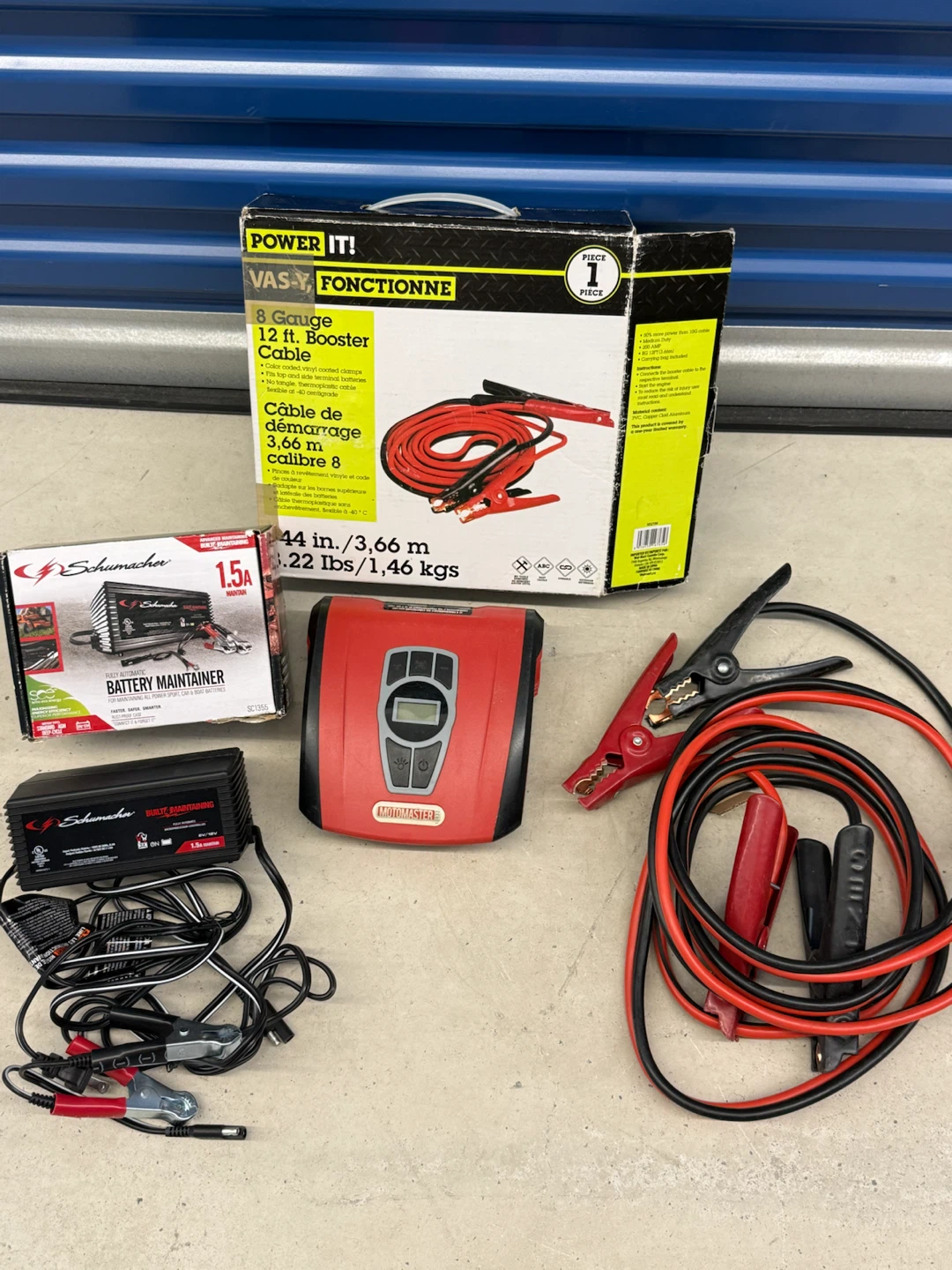 Car Set Air Compressor/Battery Maintainer/Booster Cable.