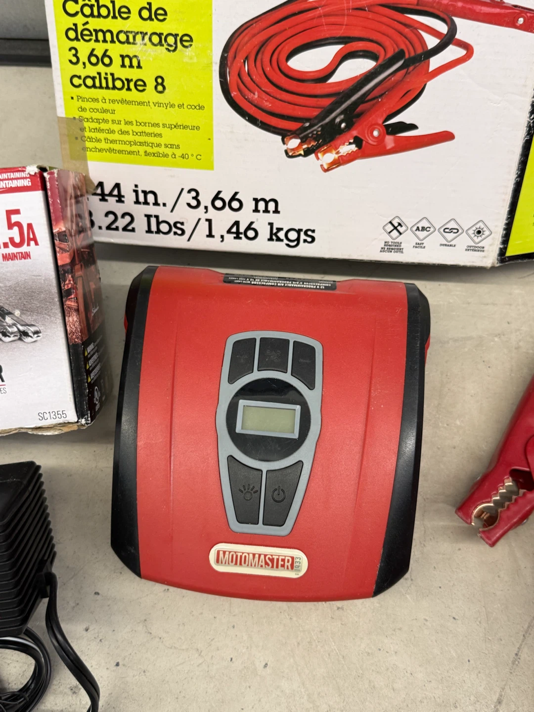 Car Set Air Compressor/Battery Maintainer/Booster Cable. - photo 2