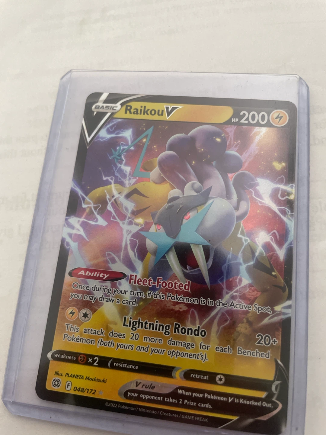 Pokémon TCG Raikou V Card