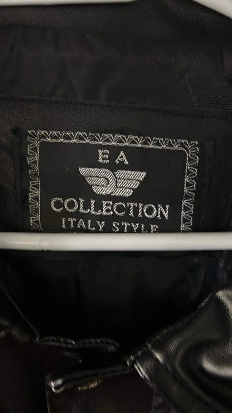 EA Collection Italy Style Black Faux Leather Jacket - photo 2
