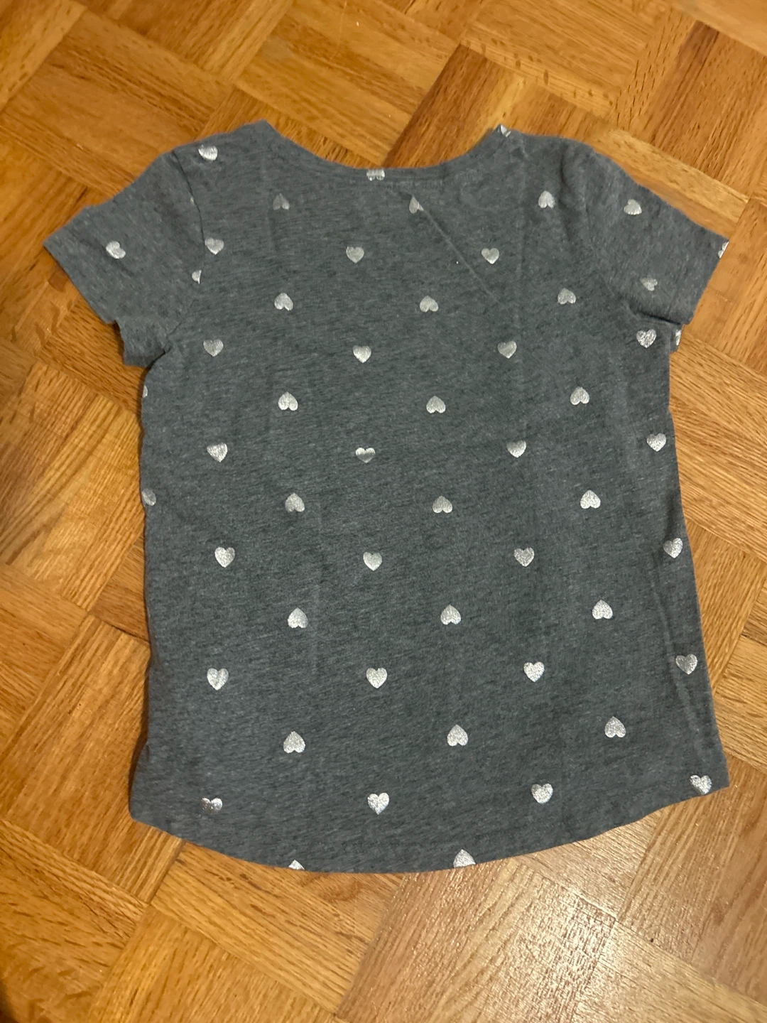 Girls Grey Heart T-Shirt - photo 2
