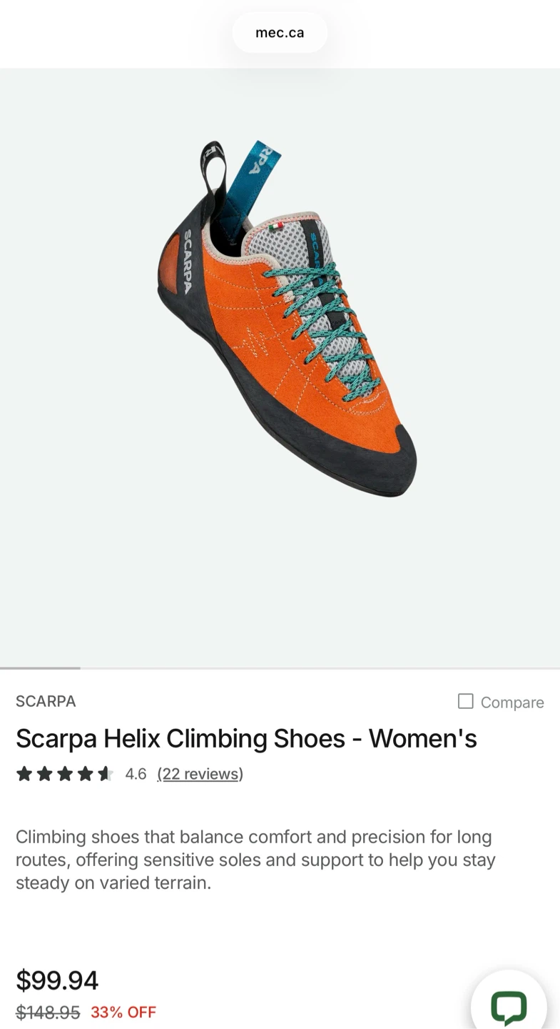 SCARPA Helix Climbing Shoes Women’s Size 8.5 - photo 5