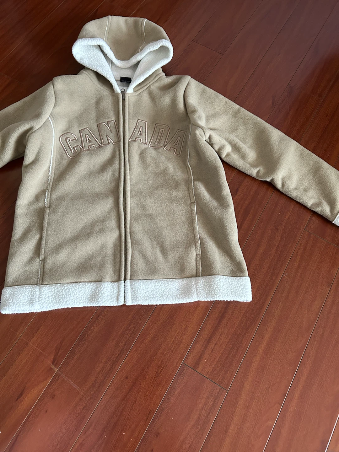 Royal Fashions Canada Fleece Zip-Up Hoodie - Size M