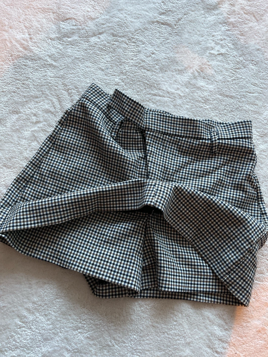 ZARA Gingham Shorts Size S - photo 3