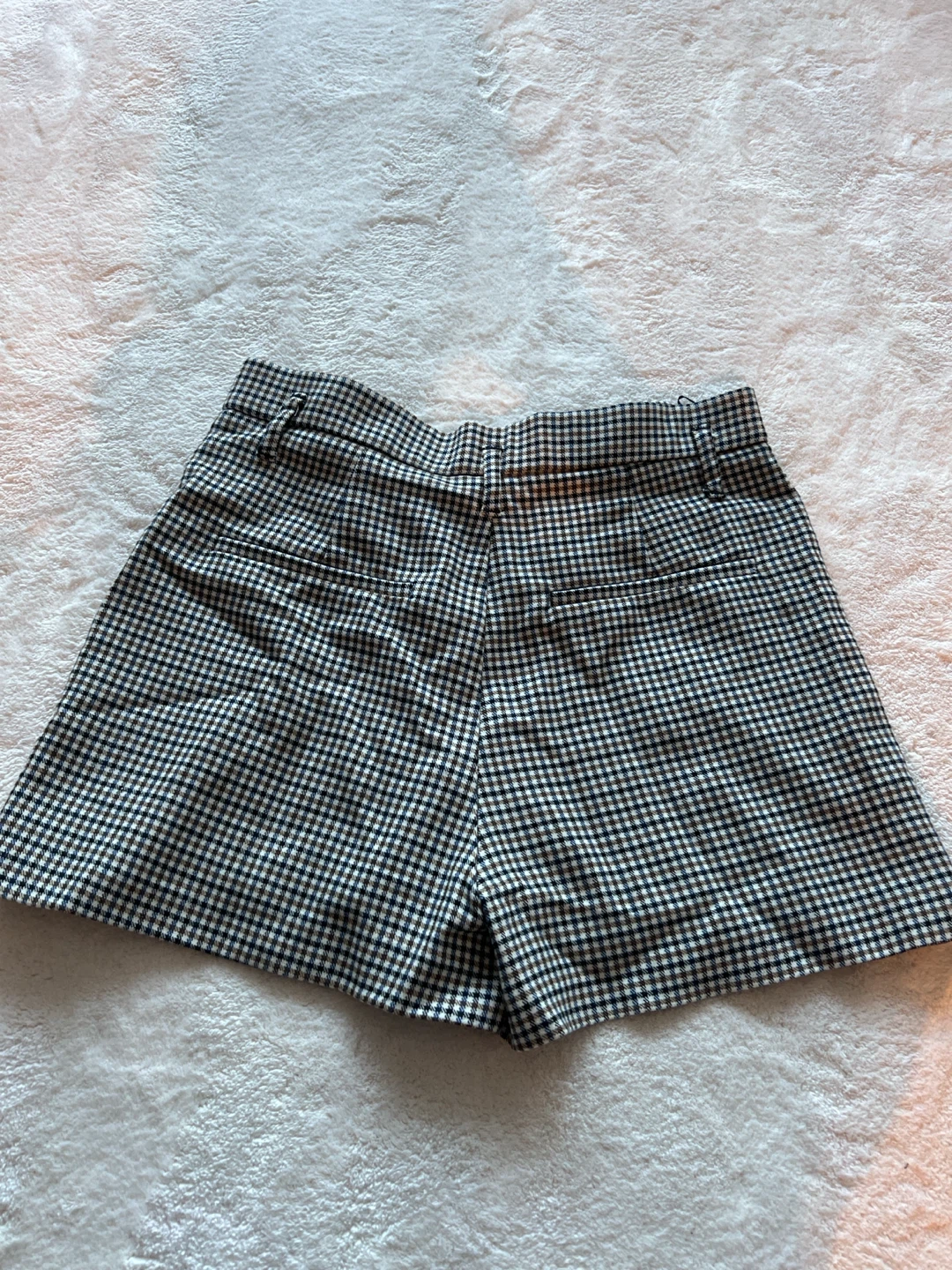 ZARA Gingham Shorts Size S - photo 4