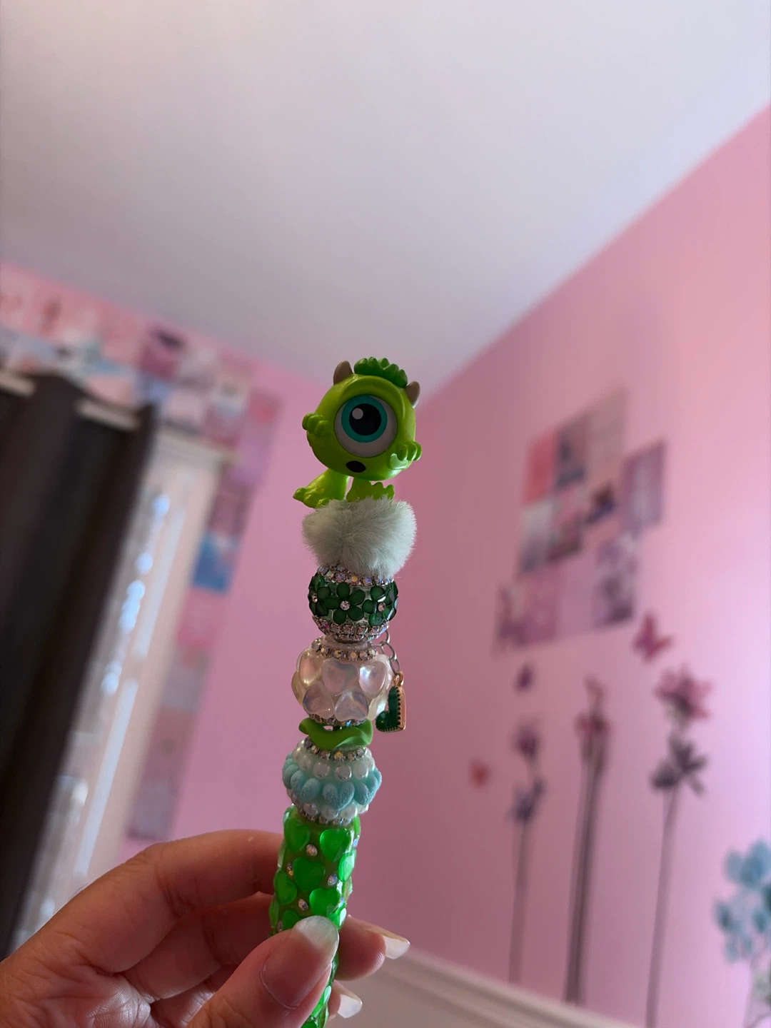 Mike Wazowski Beaded Pen