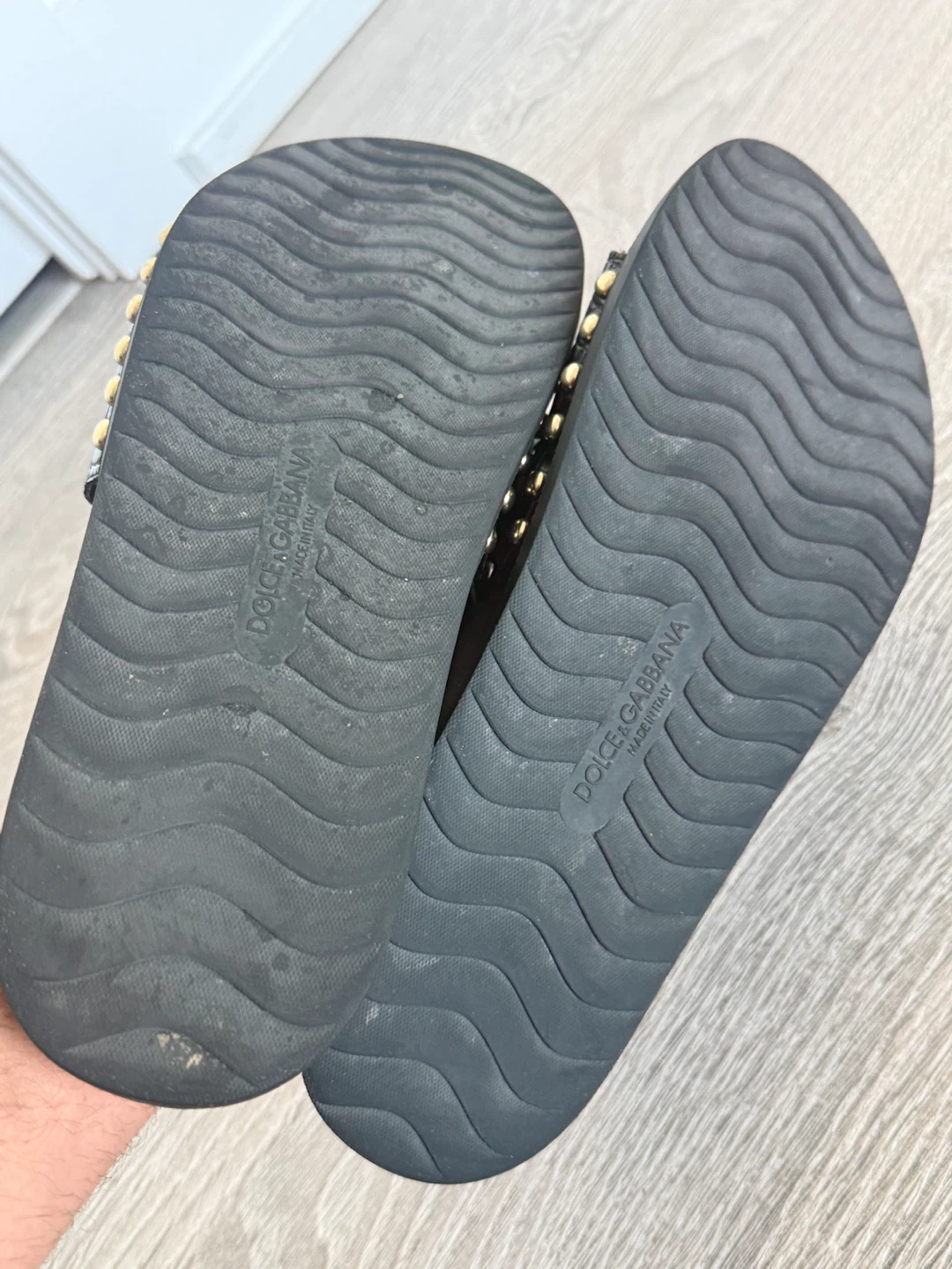 Dolce & Gabbana Leather Slides Black Men - photo 5