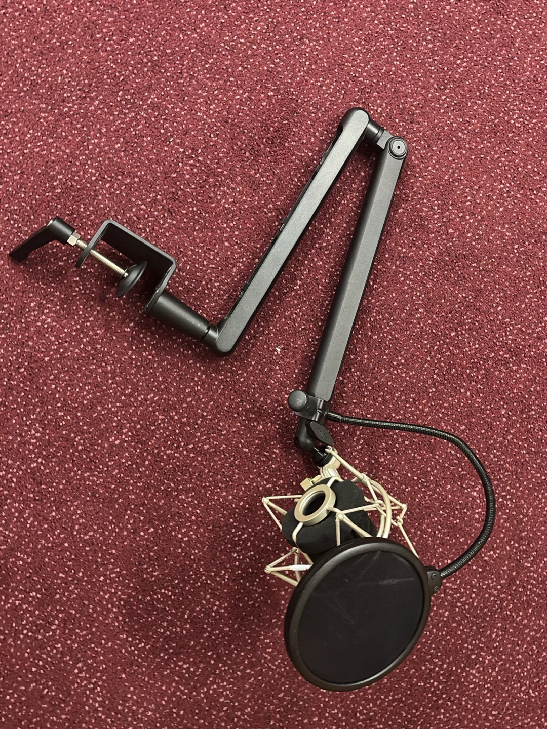 Adjustable Microphone Boom Arm with Pop Filter - photo 2