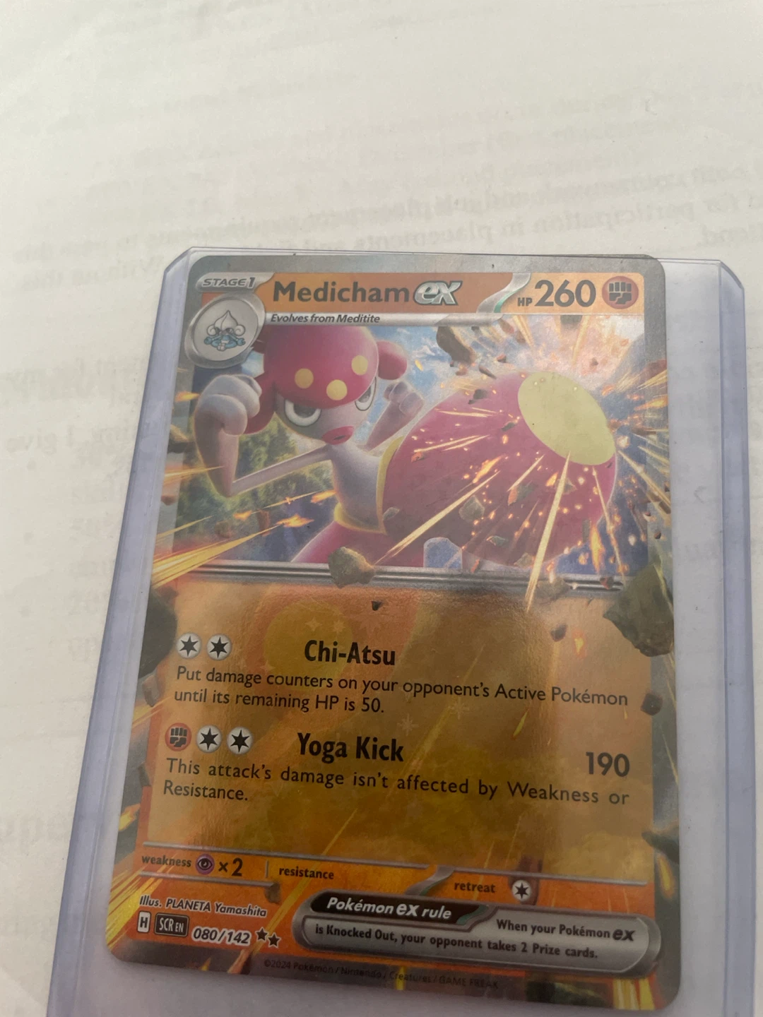 Pokemon Medicham EX Card