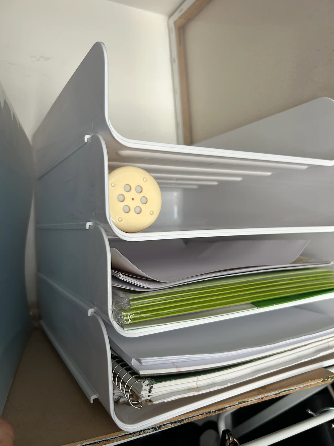 4 Tier Stackable Letter Tray Organizer