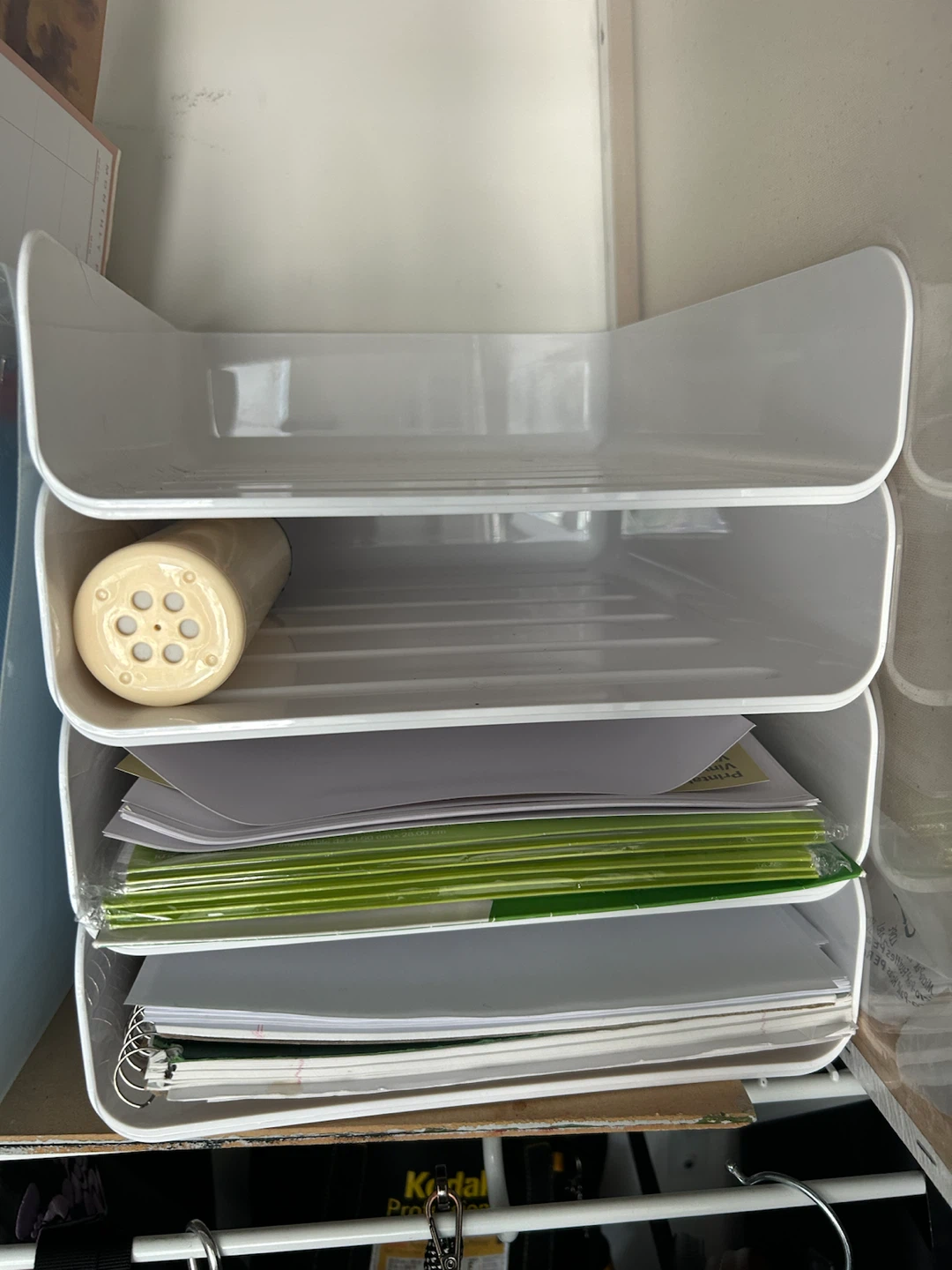 4 Tier Stackable Letter Tray Organizer - photo 2