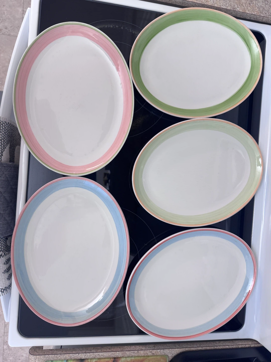 Continental Vitrified Hotelware Oval Platter Set