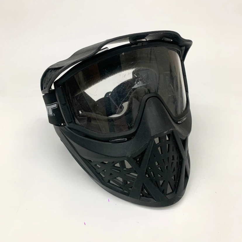 Paintball Mask Full Face Protective Goggles Adjustable JTF Black