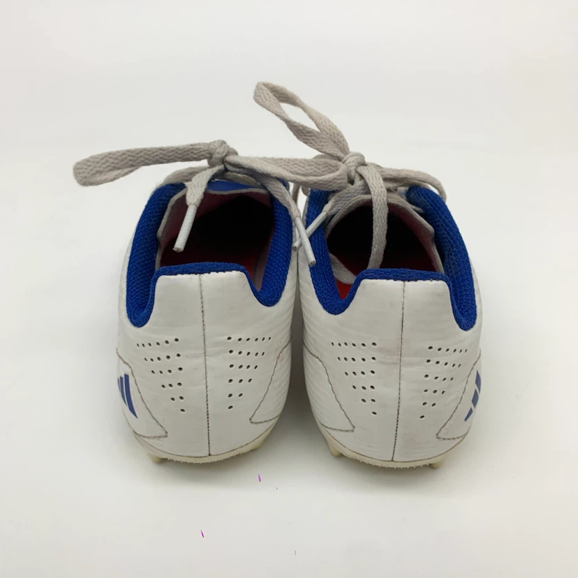 Kids Soccer Cleats Outdoor Youth Football Boots US Size 1 White - photo 4
