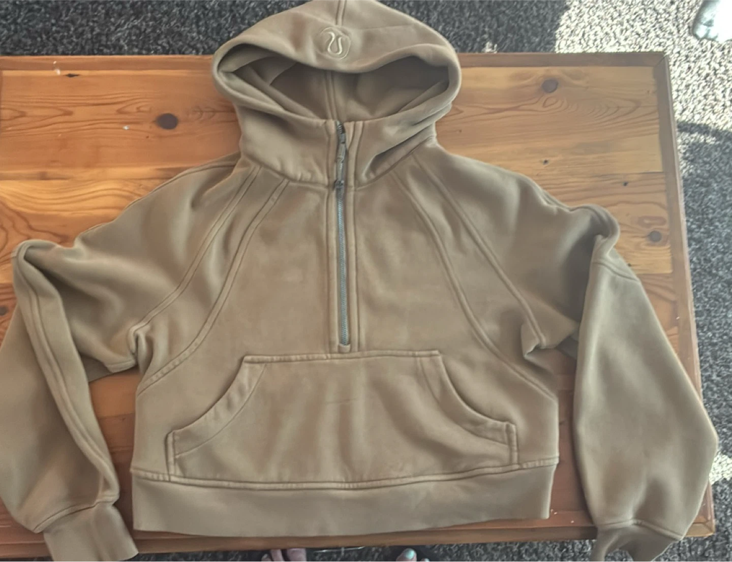 Lululemon size XS oversized Scuba Half Zip Hoodie