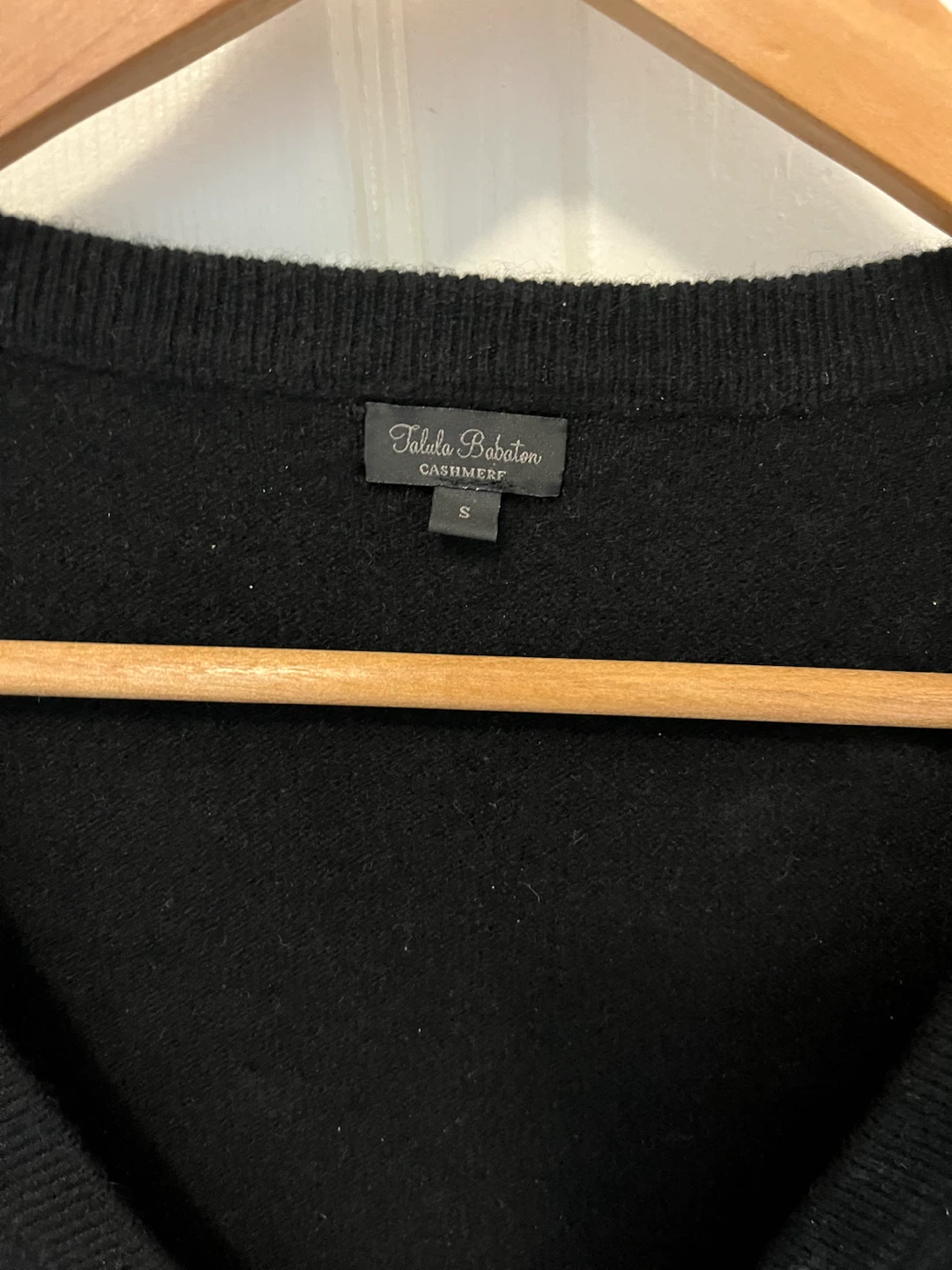 Talula Babaton Black V-Neck Sweater - photo 2