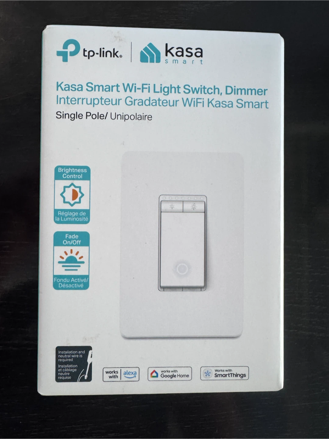 4x Kasa Smart HS220 Wi-Fi Dimmer Switches, New in Box