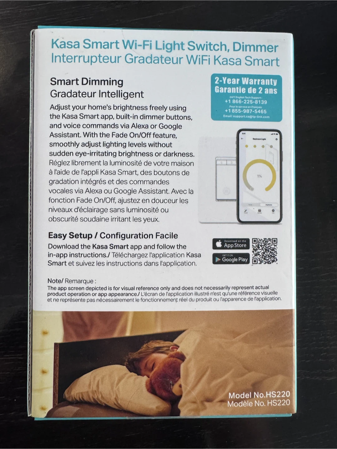 4x Kasa Smart HS220 Wi-Fi Dimmer Switches, New in Box - photo 2