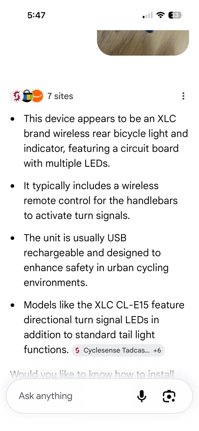 Free, Bell or XLC Brand Bicycle light - photo 3